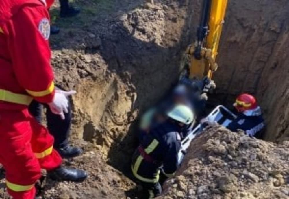 Intervenție de Urgență la Topliceni, După ce un Muncitor a Fost Îngropat de un Mal de Pământ în Timpul Lucrărilor la Canalizare