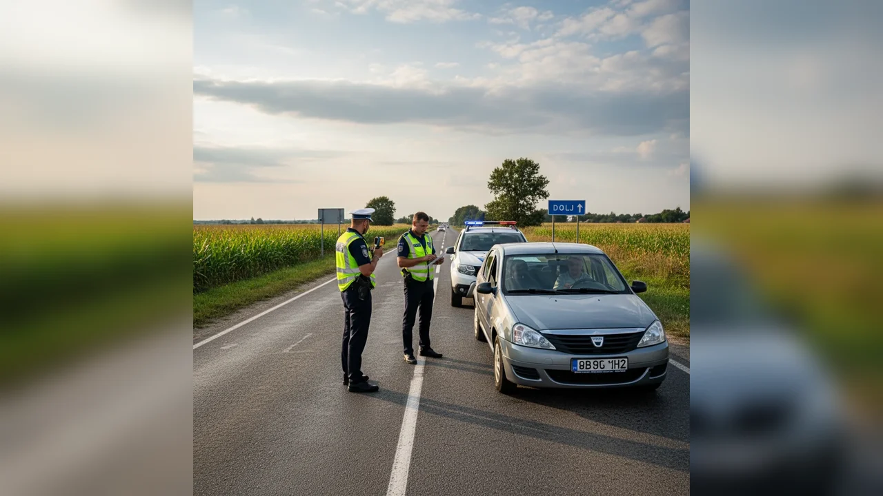 Acțiuni ale poliției rutiere în Craiova și pe drumurile din Dolj la început de ianuarie