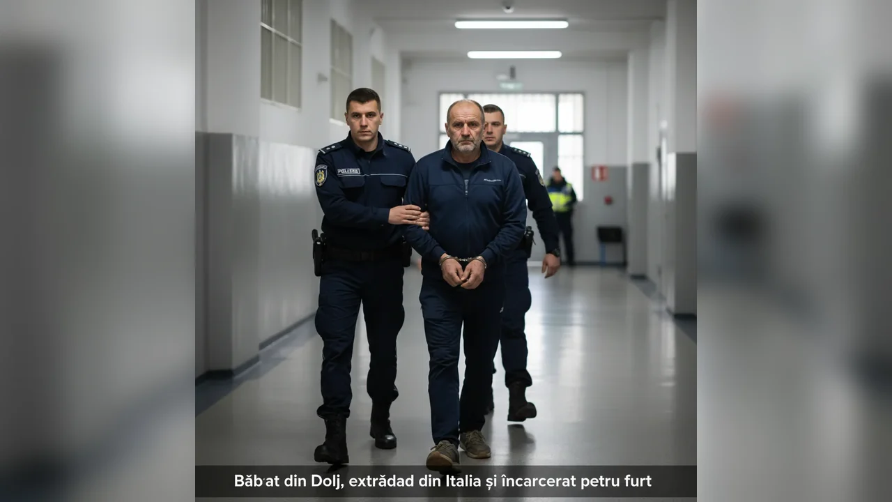 Bărbat din Dolj, urmărit pentru furt, adus în Craiova după extrădarea din Italia