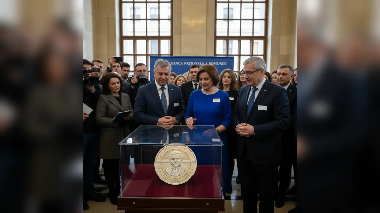 BNR emite o monedă numismatică specială dedicată Centenarului Marin Constantin, fondatorul Corului Madrigal