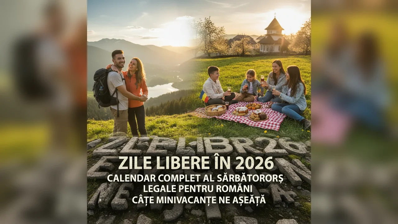 Calendar complet al sărbătorilor legale și minivacanțelor pentru români