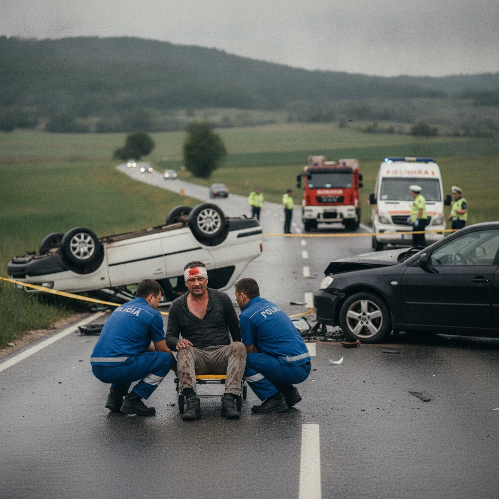 Capitala: pasager dus la spital după un accident la Piața Operei