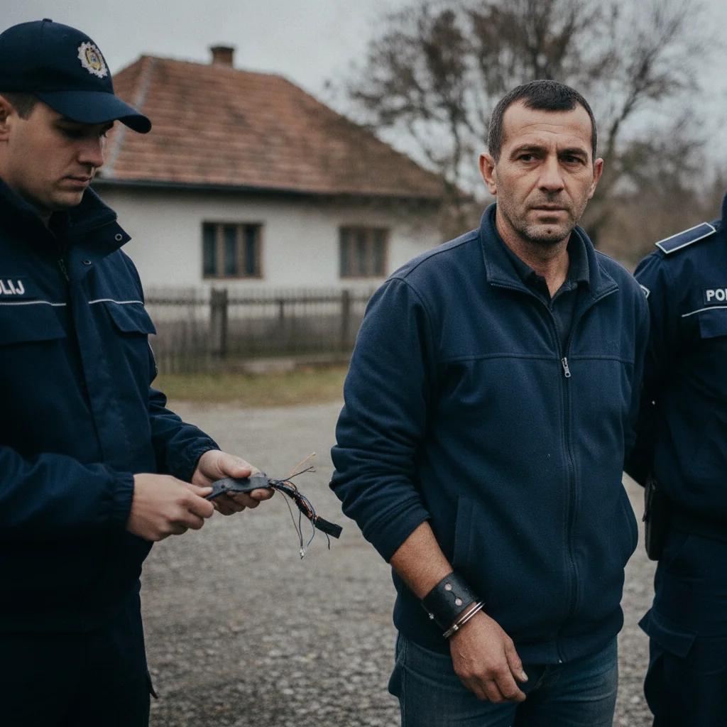 Cătunele: bărbat de 29 de ani, reținut după tăierea brățării electronice