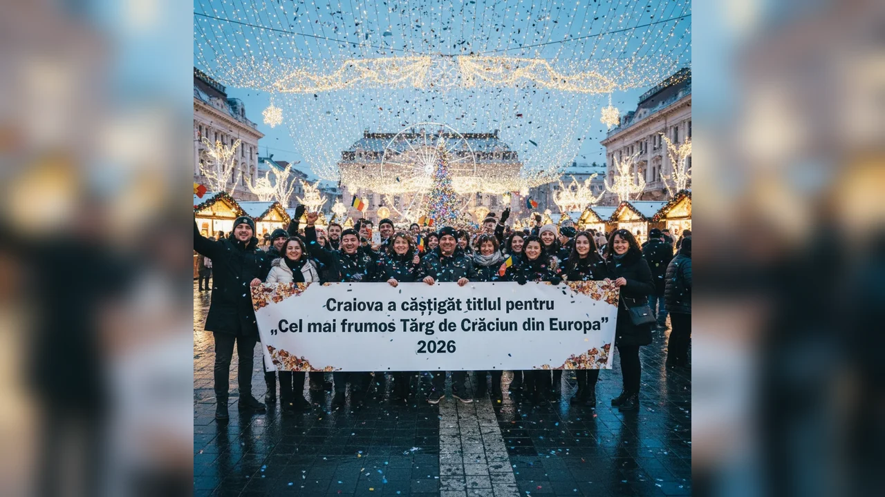 Craiova, desemnată Cel mai frumos Târg de Crăciun din Europa pentru 2026
