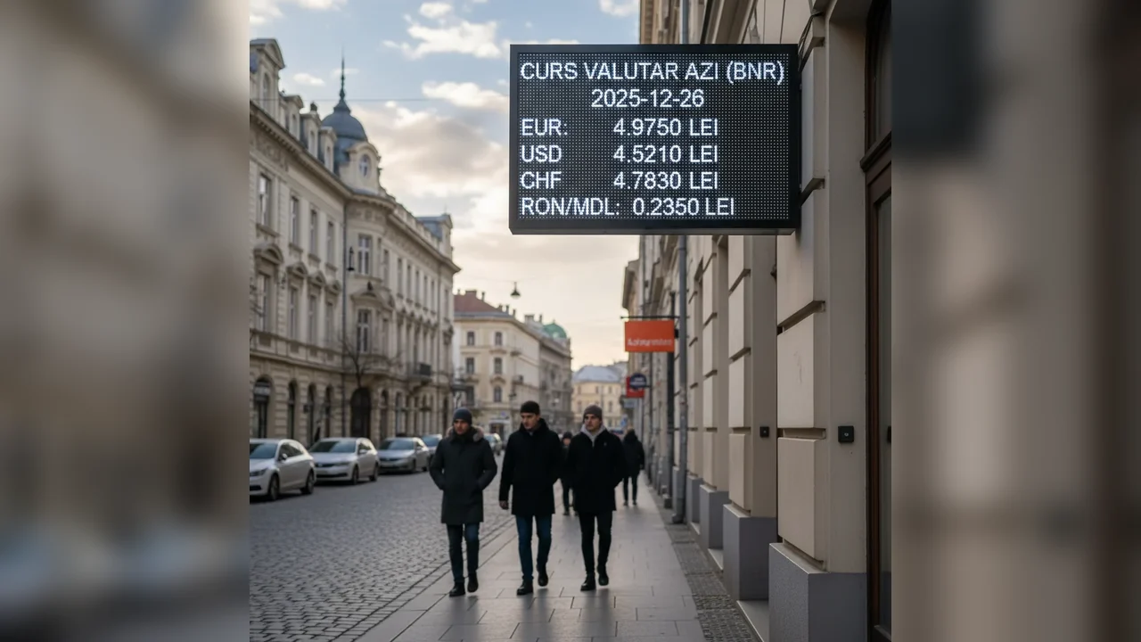 Curs valutar azi (BNR) – 2025-12-26