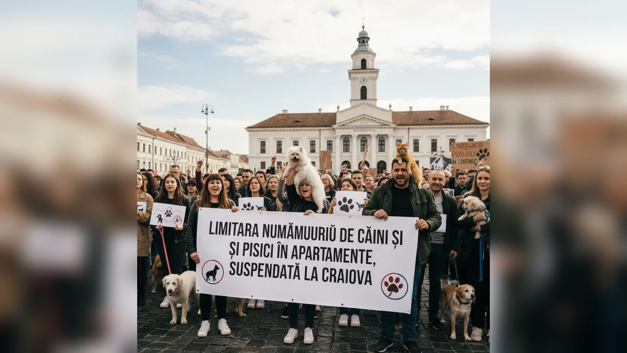 Decizie a Tribunalului Dolj: suspendată limitarea numărului de câini și pisici în apartamente la Craiova