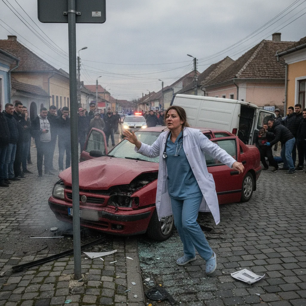 Doctoriță de la UPU Alexandria, implicată într-un accident în timp ce mergea la serviciu
