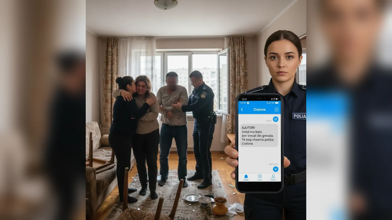 Femeie din Craiova, agresată de soț, salvată după un mesaj trimis online unui necunoscut