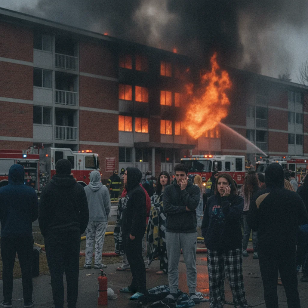 Incendiu în căminul 17 Hașdeu Cluj: 200 de studenți evacuați, fără victime