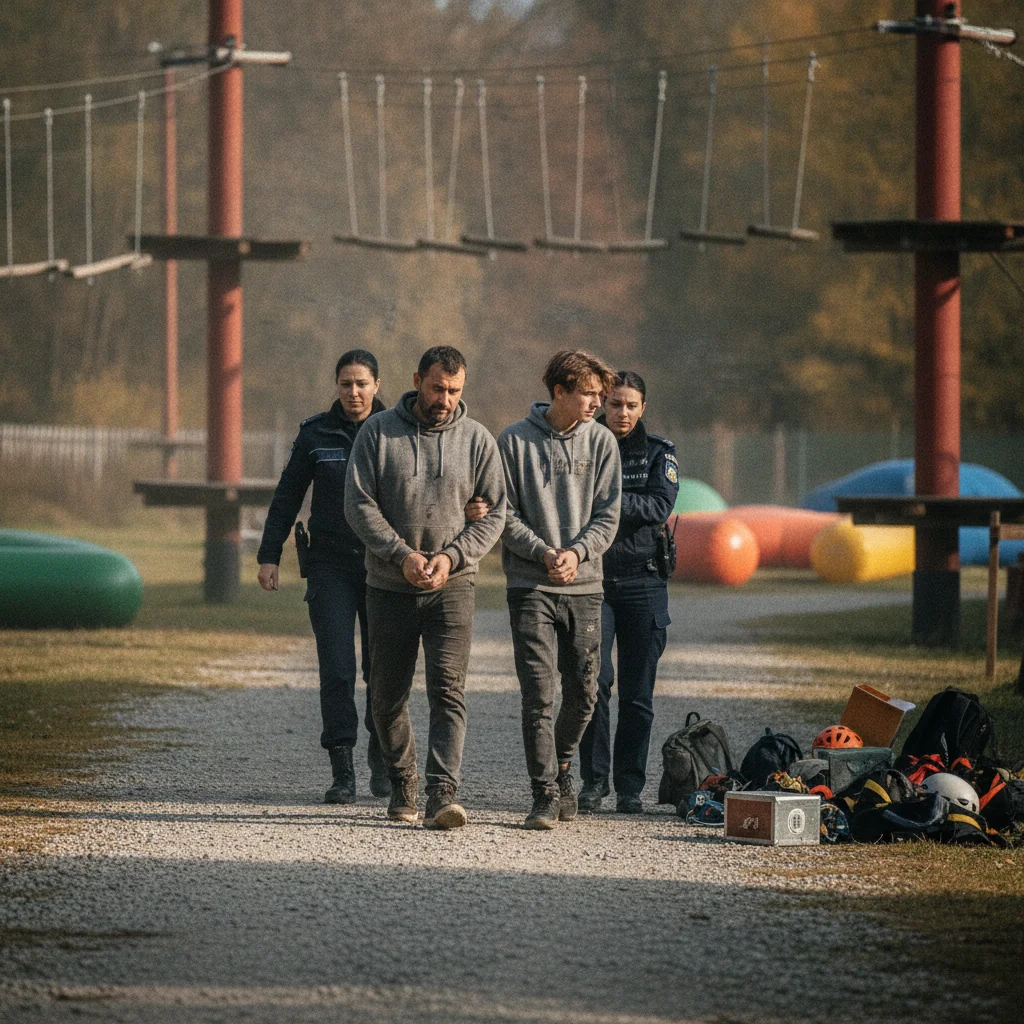 Ocnele Mari: doi suspecți reținuți după furtul dintr-un parc de aventură