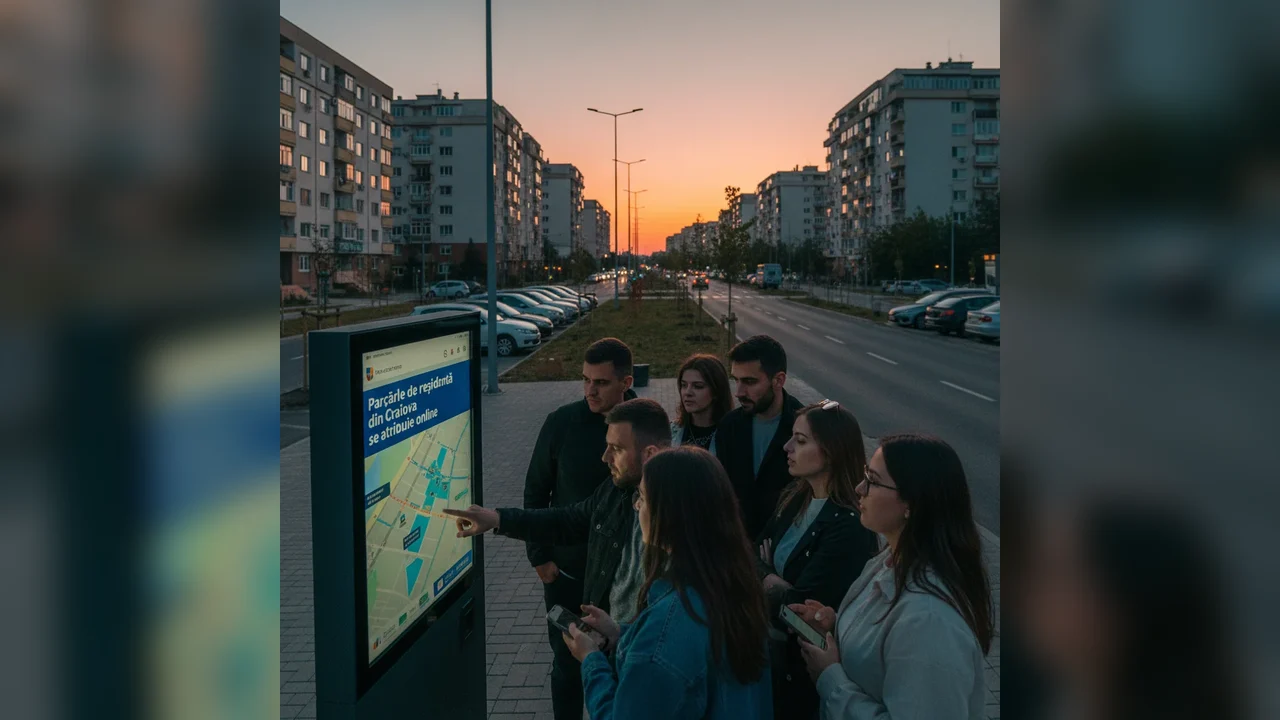 Parcările de reședință din Craiova, gestionate printr-o platformă online