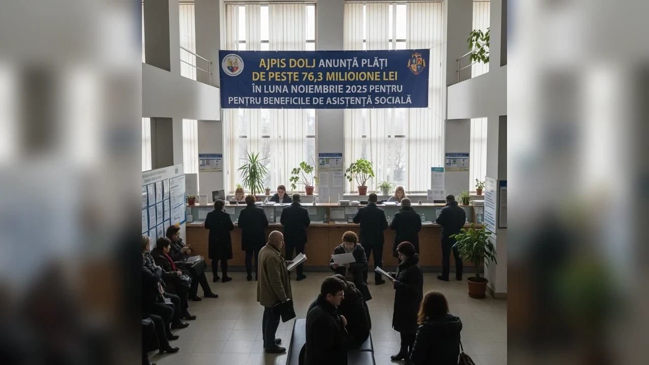 Plăți de peste 76,3 milioane lei pentru asistență socială în noiembrie 2025