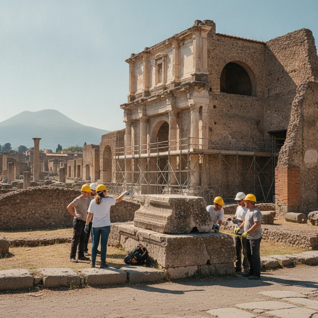 Pompei: restaurarea Casei lui Marcus Fabius Rufus costă 1,4 milioane de euro