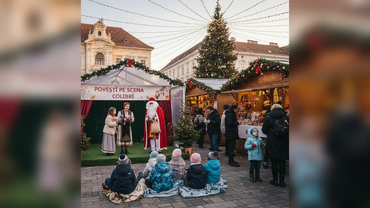 Povești și evenimente festive la scena Colibri și Târgul de Crăciun în weekend-ul de Moș Nicolae