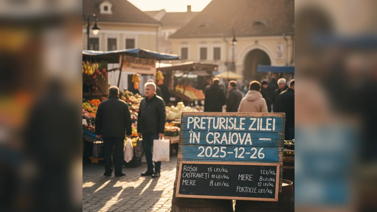 Prețurile zilei în Craiova – 2025-12-26