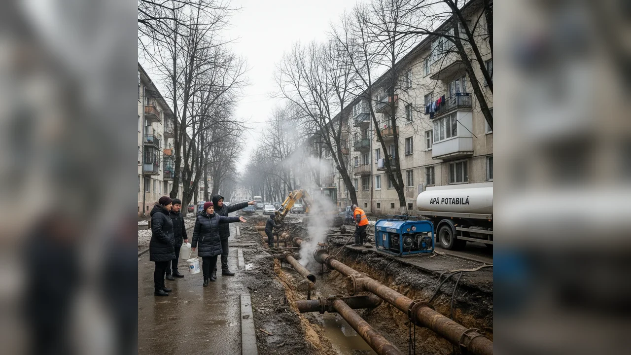Rovine din Craiova rămâne din nou fără căldură și apă caldă din cauza unei avarii la termoficare