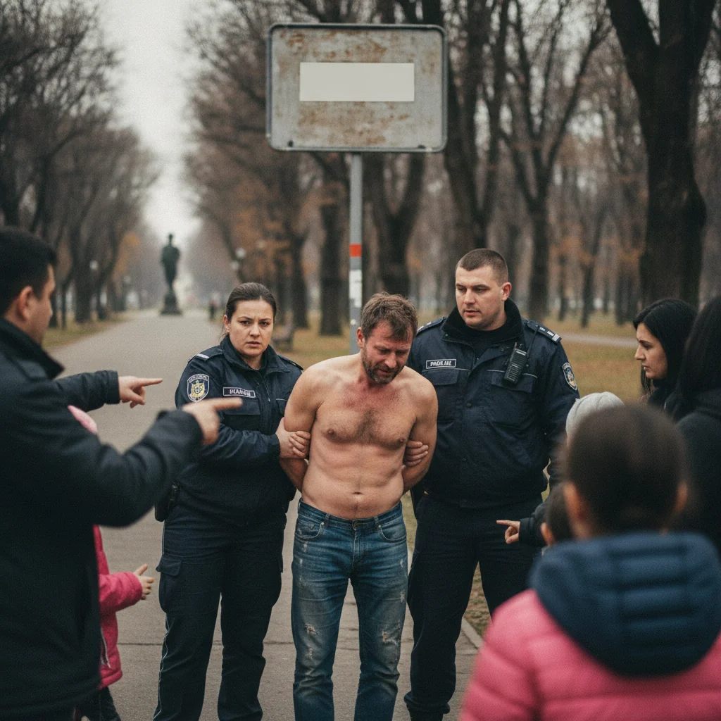 Târgu Jiu: bărbat de 45 de ani, reținut după un incident într-un parc