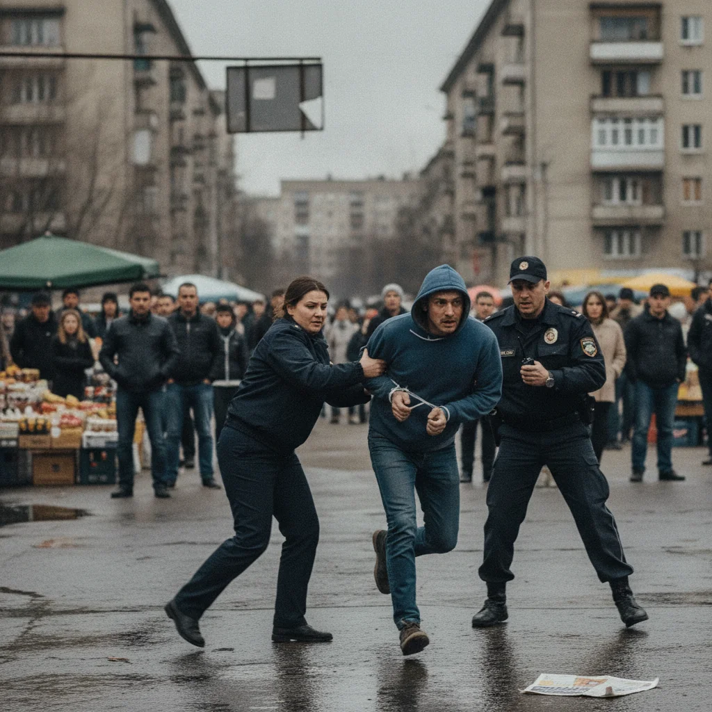 Tecuci: bărbat evadat din escorta poliției, prins după ore de căutări