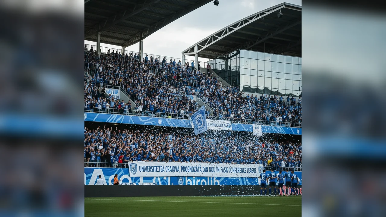 Universitatea Craiova, din nou cu șanse la Conference League în prognozele pentru sezonul 2026/2027
