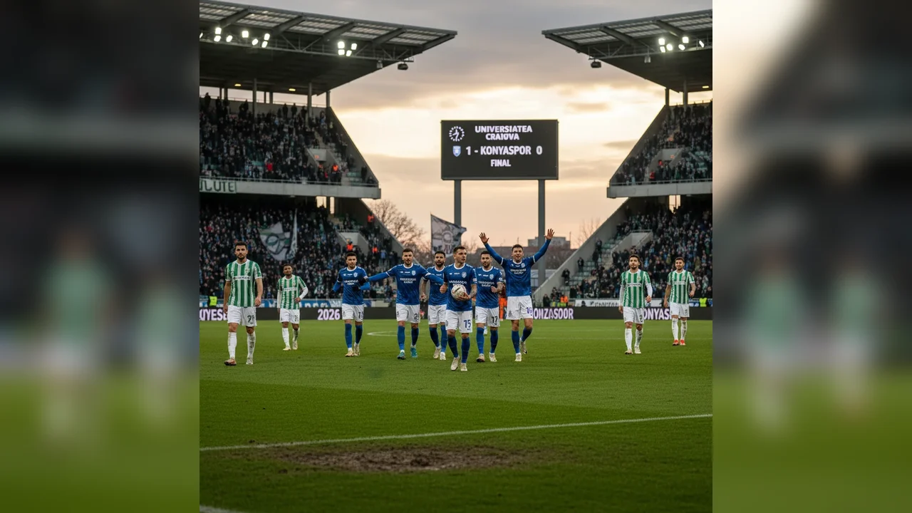 Universitatea Craiova începe anul cu o victorie în amicalul de la Belek cu Konyaspor