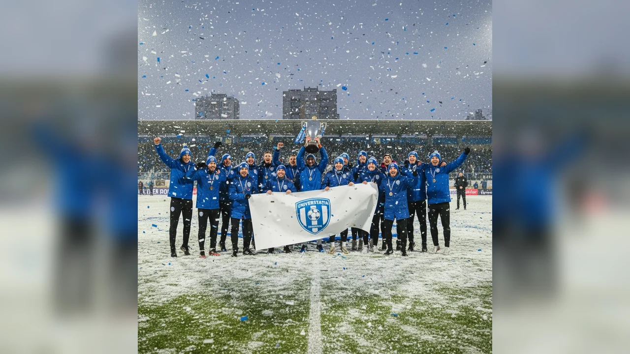 Universitatea Craiova încheie turul pe primul loc: echipa din Craiova este campioană de iarnă în Superligă