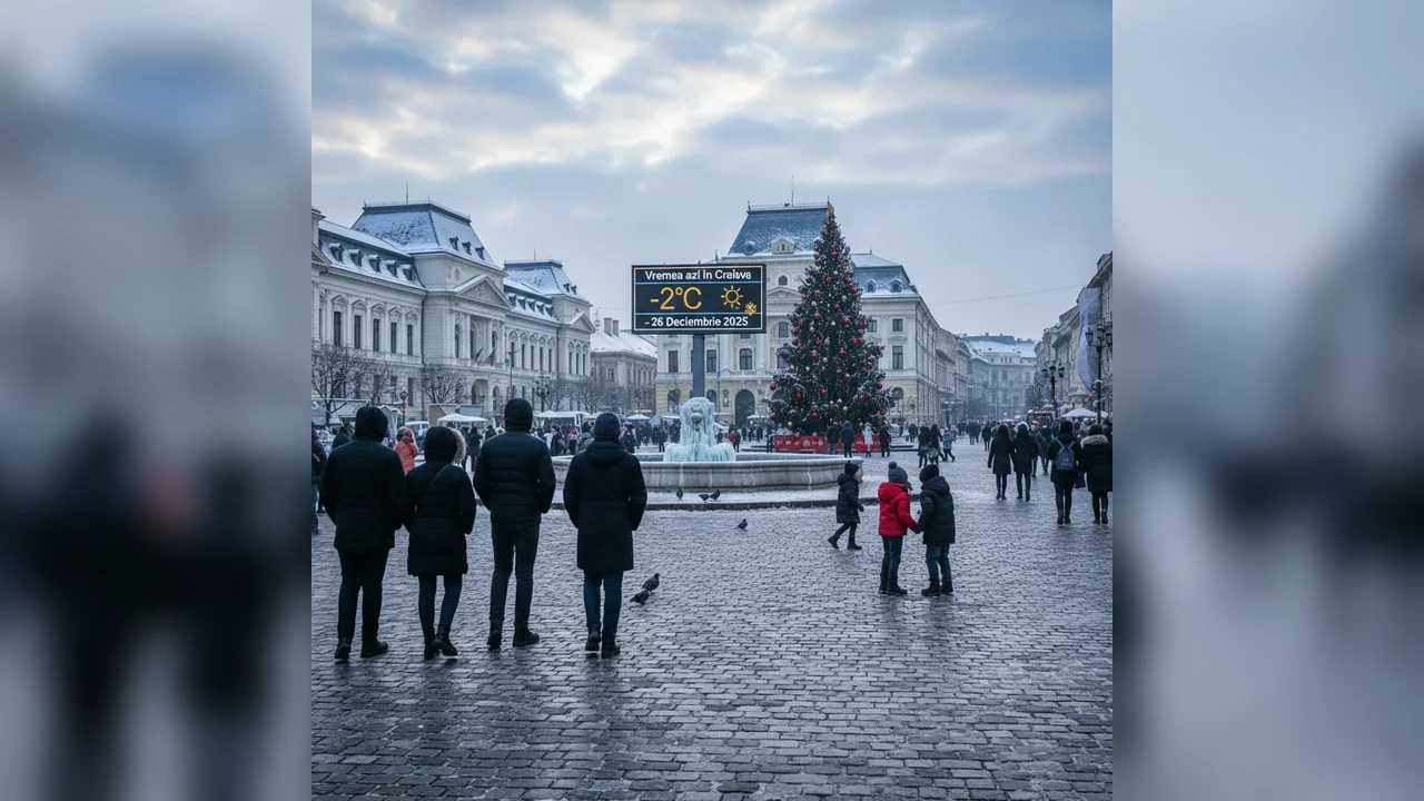 Vremea azi în Craiova – 26 decembrie 2025